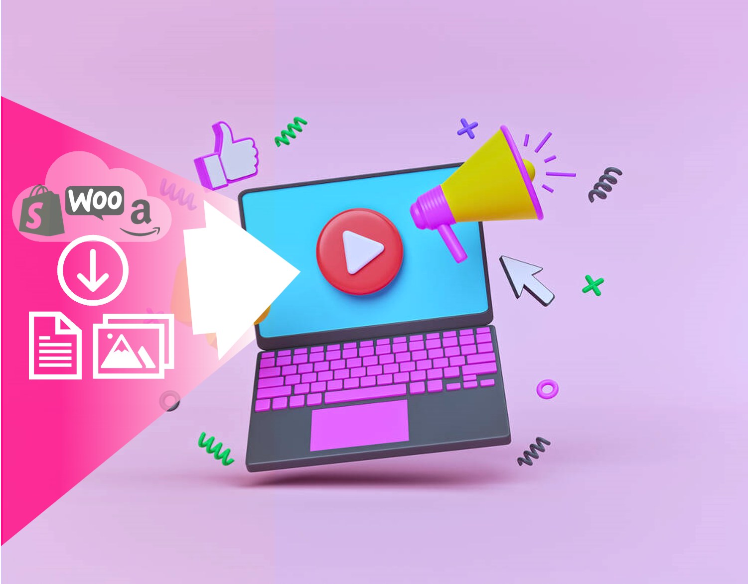 videosisältöä tuotetiedoista ja kuvista kaikkiin kanaviin